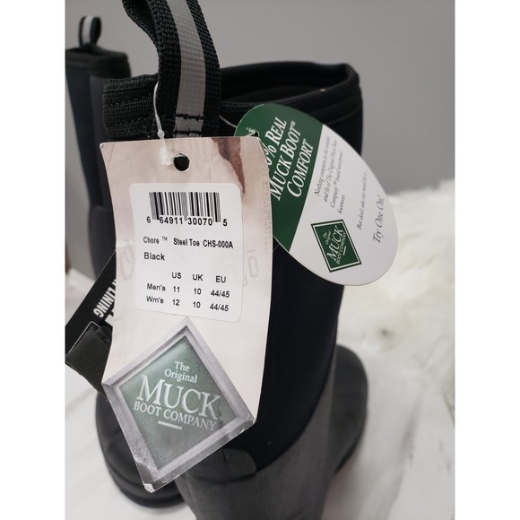 NEW SZ 11 Muck Boot Company Chore STEEL TOE TALL Rubber Work All Conditions Rain main image 7